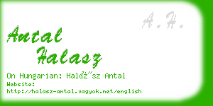 antal halasz business card